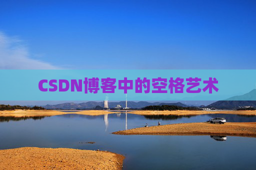 CSDN博客中的空格艺术